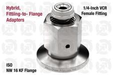 1/4" Female VCR Fitting to 16 ISO-KF Flange Adapter