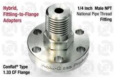 0.25 NPT Male, 1.33 CF Flange - Adapter