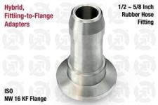 0.50~0.63 Rubber Hose, NW16 KF ISO Flange Adapter 0.50~0.63 Rubber Hose, NW16 KF ISO Flange Adapter
