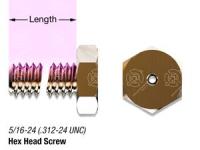 1/2" SS, #5/16-24 Vented Hex Head Screw