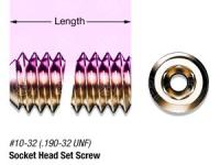 1/4" SS, #10-32 Vented Hex Socket Head Set Screw 1/4" SS, #10-32 Vented Hex Socket Head Set Screw